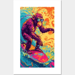 The Surfing Monkey Posters and Art